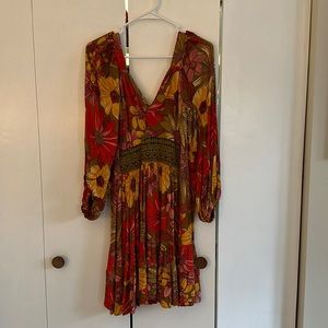 Flower flowy dress perfect for fall